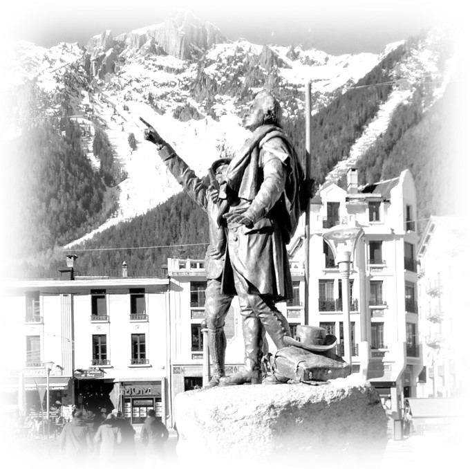 Statue Horace Bénédict de Saussure, Chamonix-Mont-Blanc