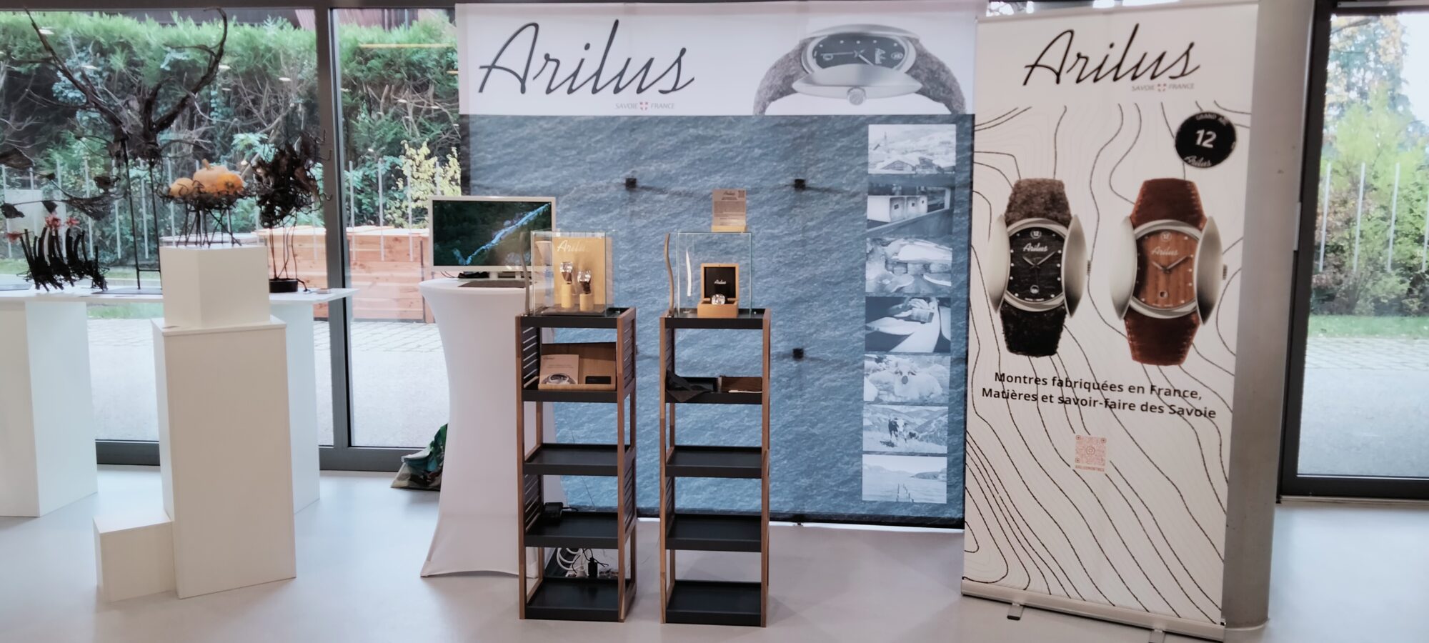 Les montres Arilus exposées au Salon Créativa de Saint-Cergues