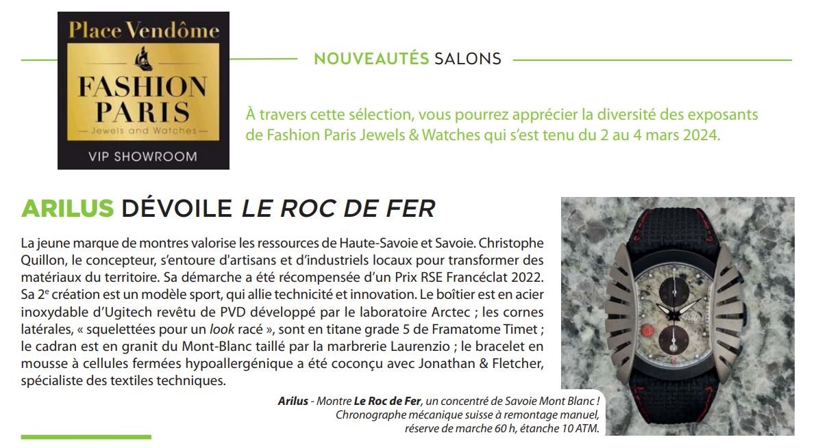 Arilus dans UBH Magazine n°54 d'avril 2024