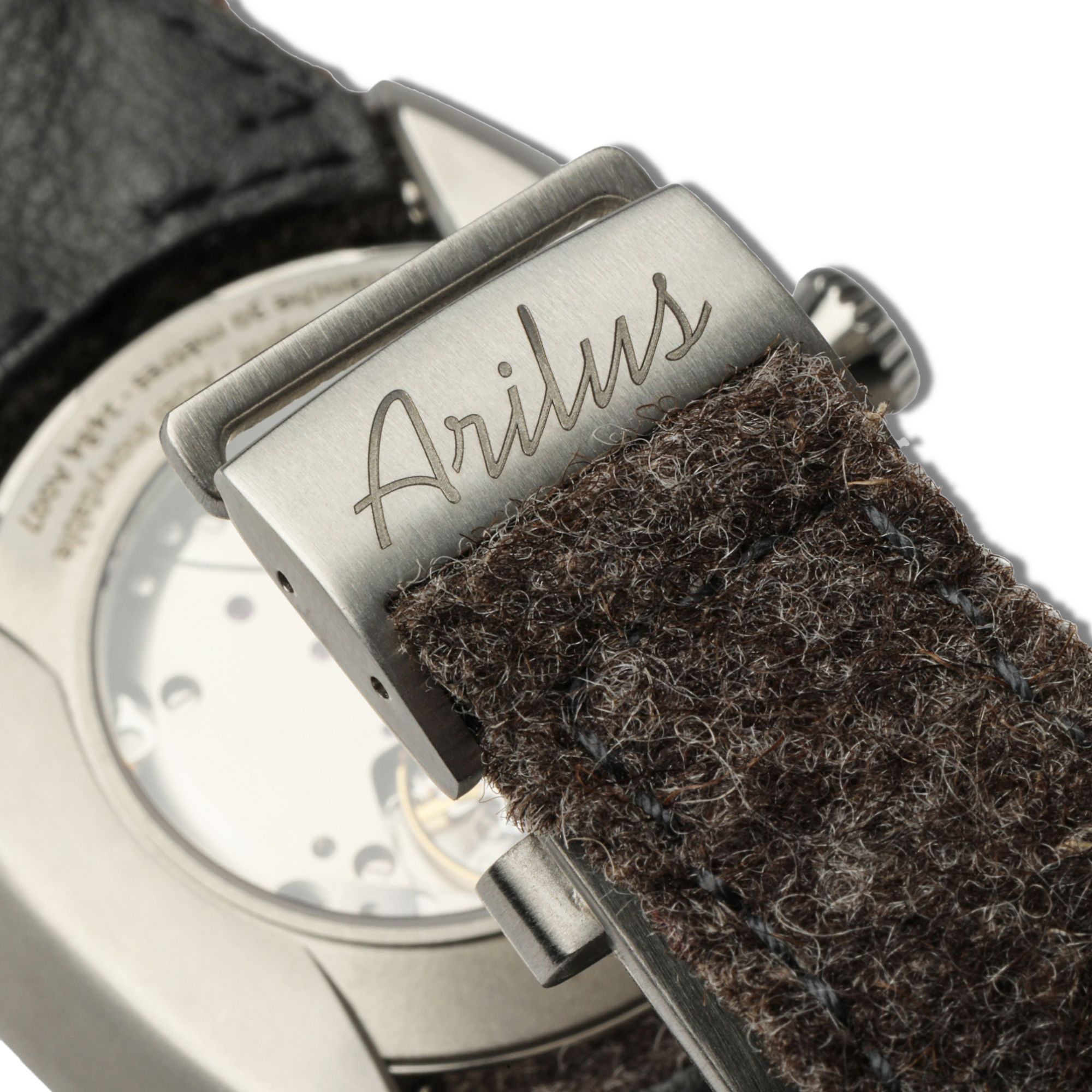 Montre Arilus Grand Arc Ardoise carre 04, montre fabriquée en france, montre made in france, montre fabriquée en Savoie, montres à la française